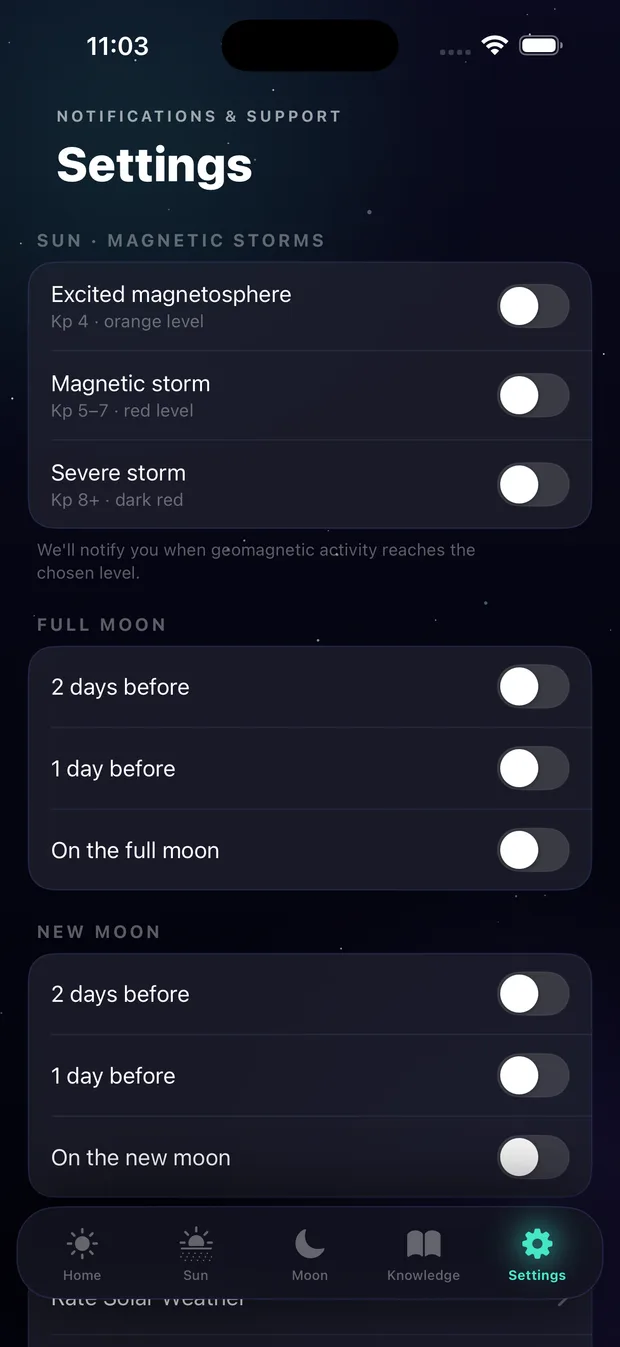 Notification control